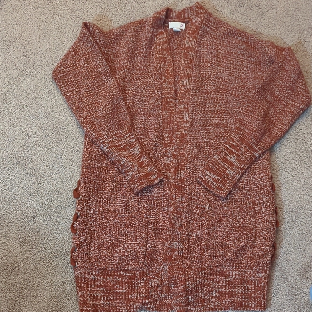 Women's Rust Cardigan Sweater
